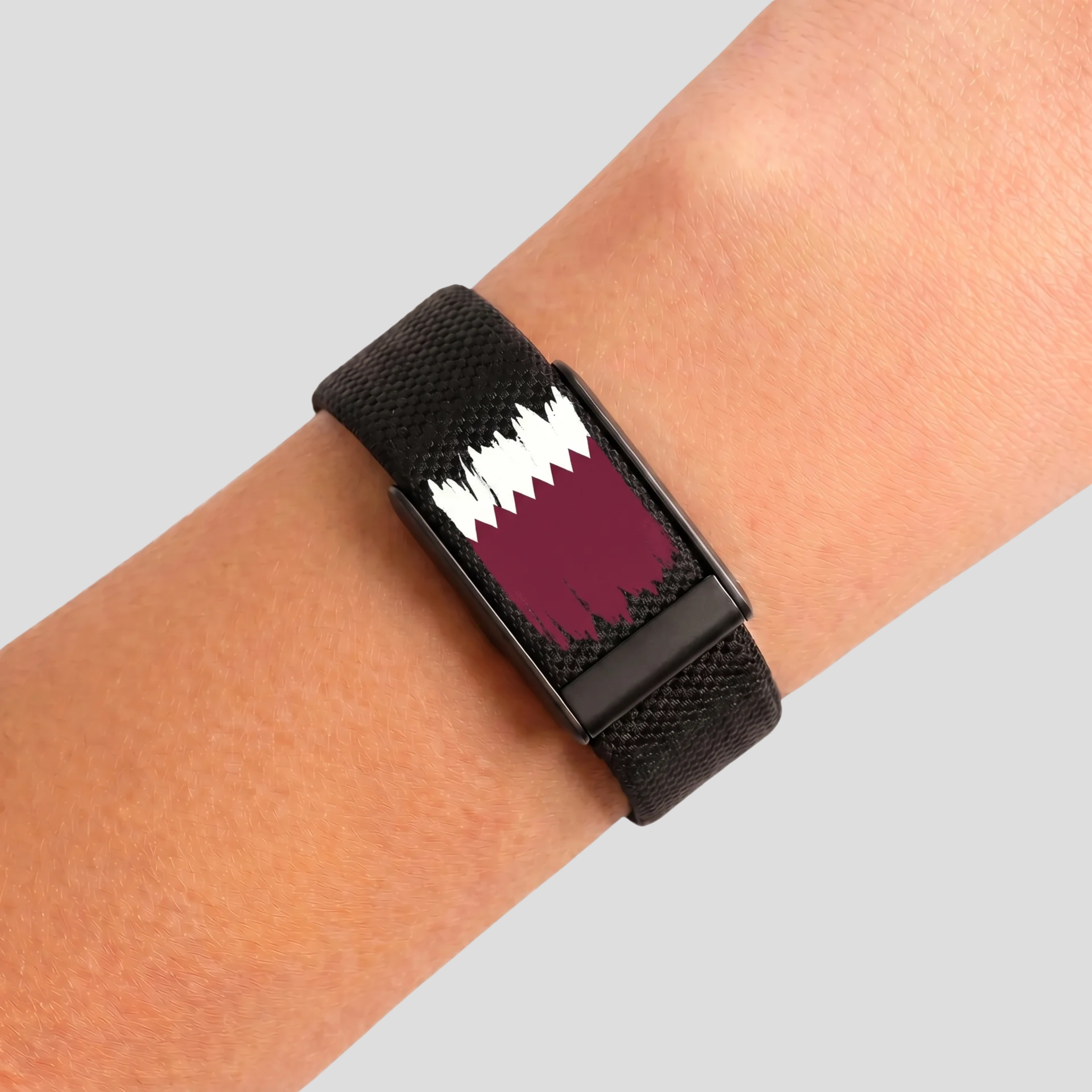 Qatar flag black